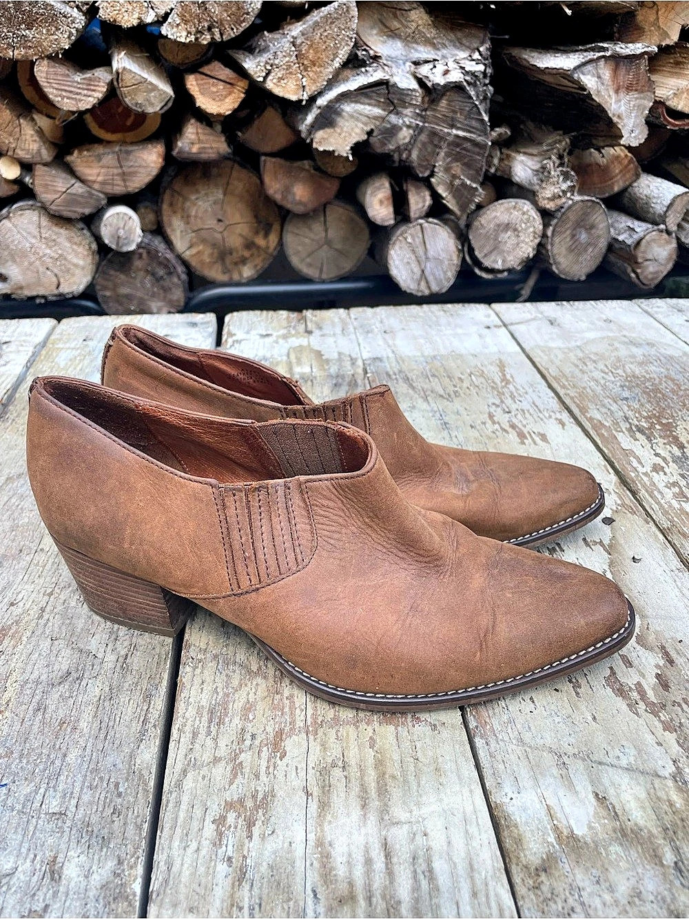 Madewell Brown Ankle Booties Women’s size 7.5